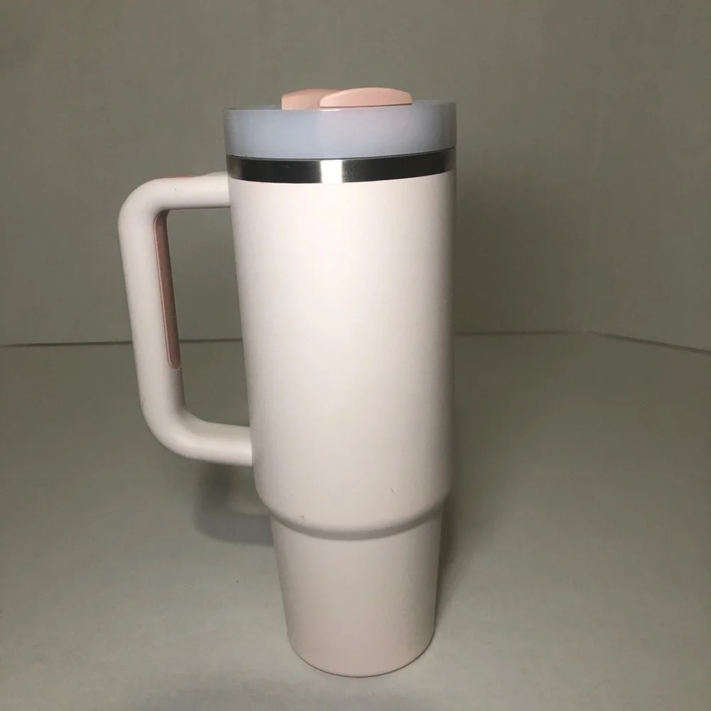 Stanley 30 oz Stainless Steel H2.0 Flowstate Quencher Tumbler Rose Quartz - Picture 3 of 12